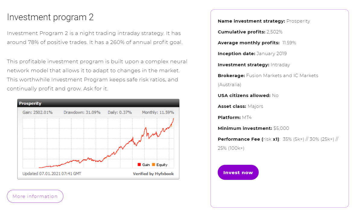 Investment program 2