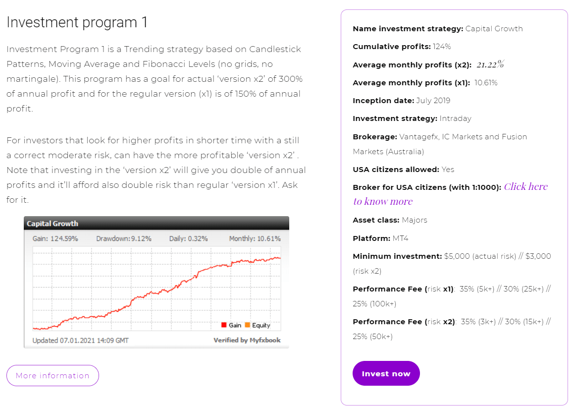 Investment program 1