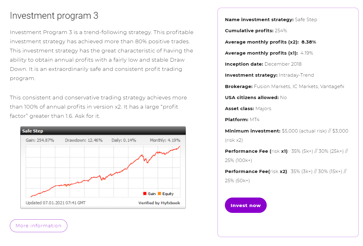 Investment program 3