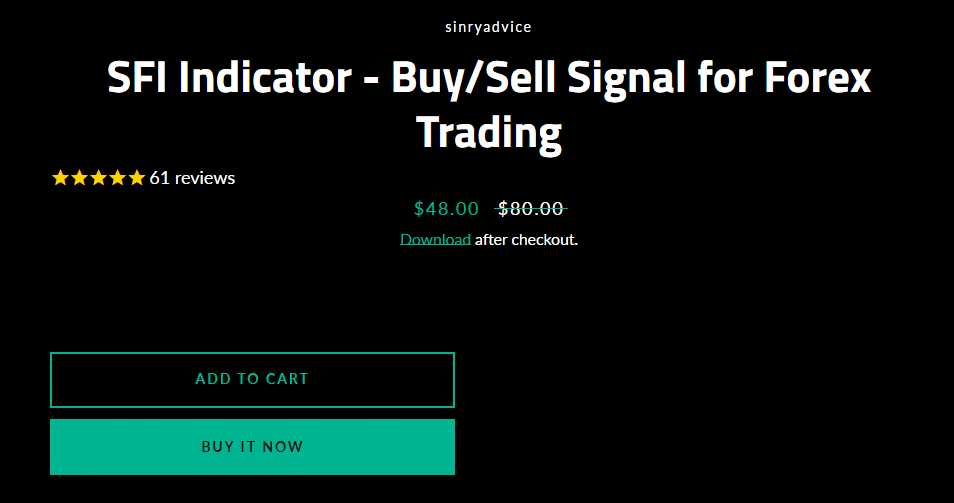 SFI Indicator pricing