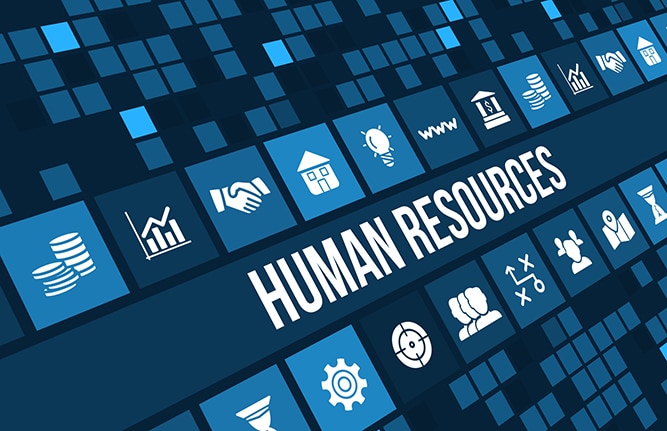 Human resources concept image with business icons