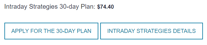 Intraday signals 30-day pricing plan