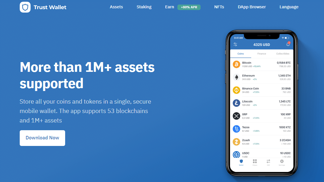 Trust wallet homepage