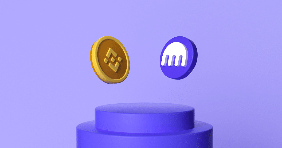 Kraken vs. Binance, logo
