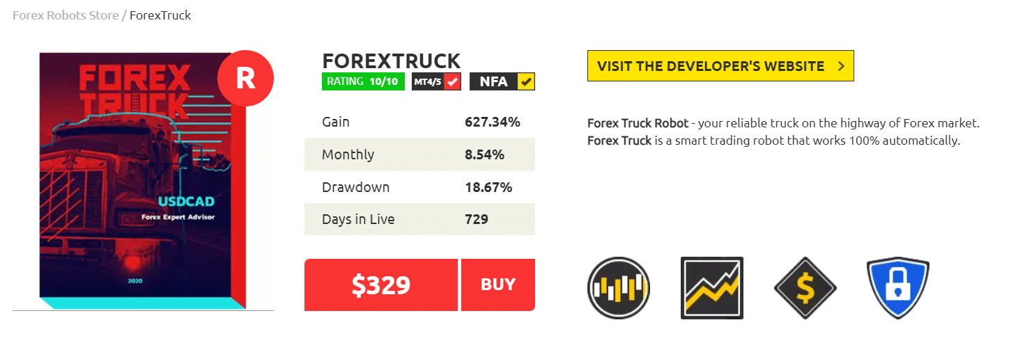Forex Truck pricing