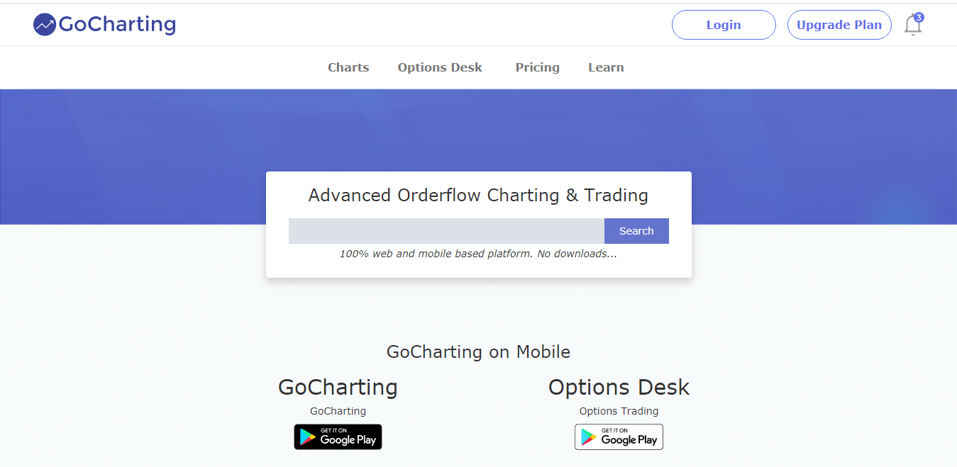 Gocharting homepage