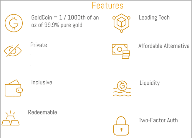 Gold coin features