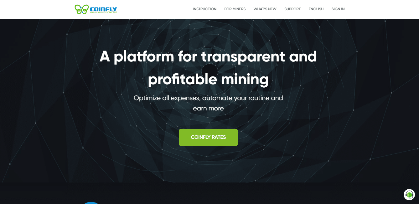 CoinFly homepage