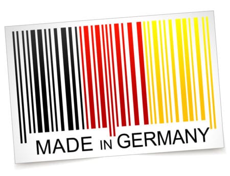 Vector illustration of made in germany barcode concept