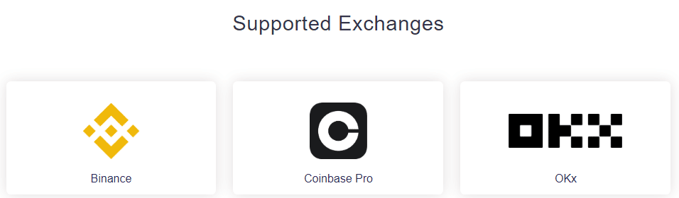 Compatible exchanges at Botsfolio